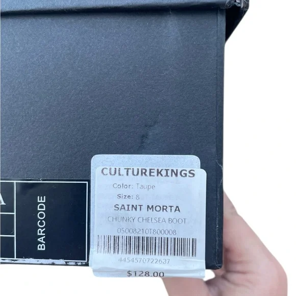 Saint Morta Chunky Chelsea Boot, Taupe, Size 8 Men, NIB - Picture 8 of 8